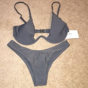 NWT Zaful Gray Bikini